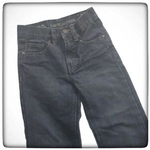 American Hawk Light Black Slim Straight Jeans-5